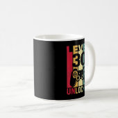 Mug Drôle Niveau 30 Déverrouillé Hommes Anniversaire à (Devant droit)