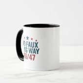 Mug Drôle No Faux King Way 86 47 4 juillet (Devant gauche)
