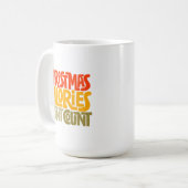 Mug Drôle Noël Calories Ne comptez pas le design (Devant gauche)