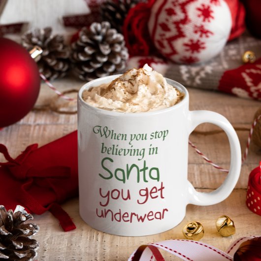 Mug Drôle Noël citations typographie Fête blague