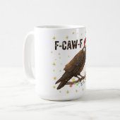 Mug Drôle Noël Corbeau Corbeau F-CAW- F (Devant gauche)