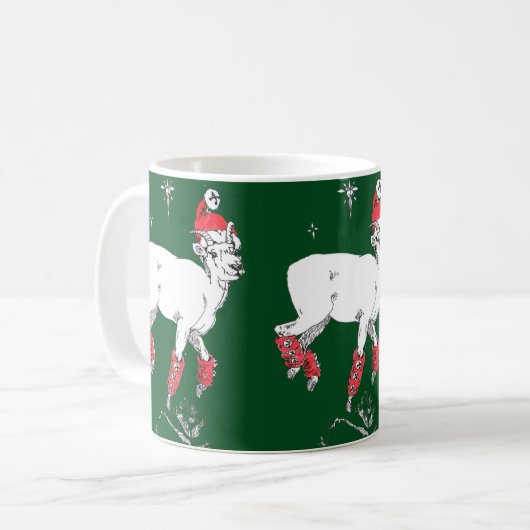 Mug Drôle Noël Dall Sheep Ram Cup (Devant gauche)