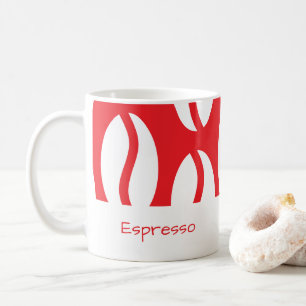 Mug Drôle Noël Espresso Café Bean Red