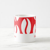 Mug Drôle Noël Espresso Café Bean Red (Centre)