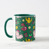 Mug Drôle Noël Llama (Gauche)