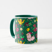 Mug Drôle Noël Llama (Devant gauche)