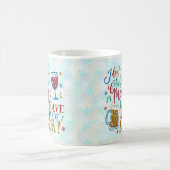 Mug Drôle Noël Merlot Vin Bière Typographie Humour (Centre)