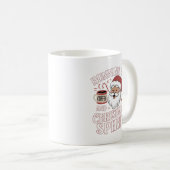 Mug Drôle Noël Père Noël Coffee Lover Design (Devant droit)