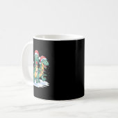 Mug Drôle Noël Père Noël Reindeer mignon Dinosaur Père (Devant gauche)