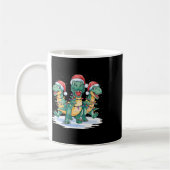 Mug Drôle Noël Père Noël Reindeer mignon Dinosaur Père (Gauche)