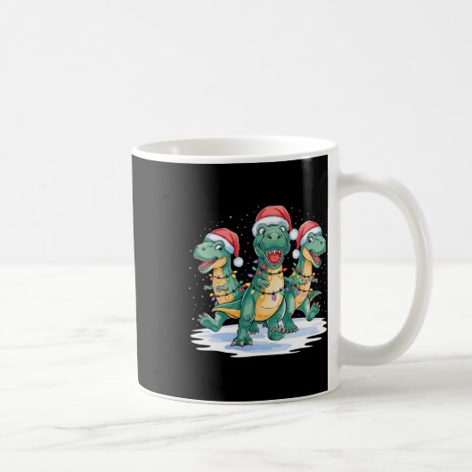 Mug Drôle Noël Père Noël Reindeer mignon Dinosaur Père (Droite)