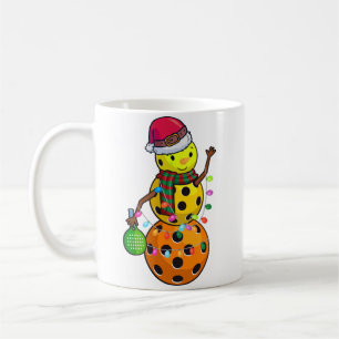 Mug Drôle Noël Showman Pickleball cadeau
