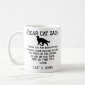 Mug drôle Nom de Chat papa et chat (Gauche)
