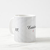 Mug Drôle Nom de Golf Personnalisé Entitled 1 Initial (Devant gauche)