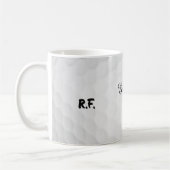 Mug Drôle Nom de Golf Personnalisé Entitled 1 Initial (Gauche)