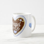 Mug Drôle Nom personnalisé Gingerpain Cookies Coeur (Devant droit)