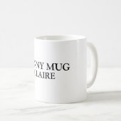 Mug Drôle Noms personnalisés sur Office boire (Devant droit)