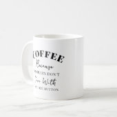 Mug Drôle Nouveau cadeau maman Typographie moderne Jou (Devant gauche)