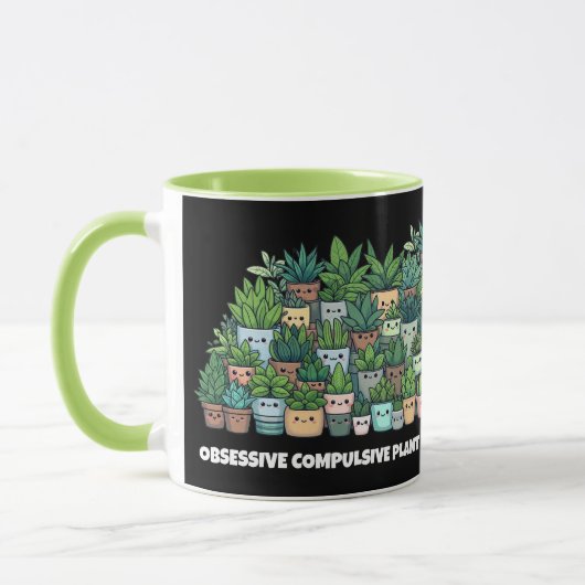 Mug Drôle Obsessionnel et Compulsif trouble Plante (Gauche)