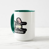 Mug Drôle ohms Law Electricity Expliqué pour l'étudian (Devant gauche)