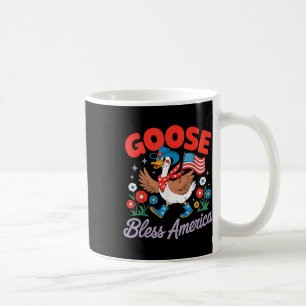 Mug Drôle Oie Bless America Fête de l'Indépendance Pat