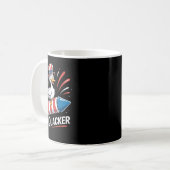 Mug Drôle Oie Quart Juillet Firequacker Indépendance (Devant gauche)