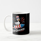 Mug Drôle Oie Quart Juillet Firequacker Indépendance (Gauche)
