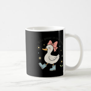 Mug Drôle Oie Silly Sur Les Bottes De Pluie De Bow Cut