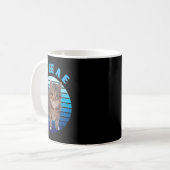 Mug Drôle Oiia Distressed Chat Frottant Chat Oi Oi Uia (Devant gauche)