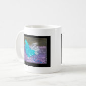 Mug Drôle Oiseau Art coq poulet (Devant gauche)