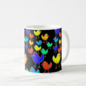 Mug Drôle oiseaux multicolores (Devant droit)