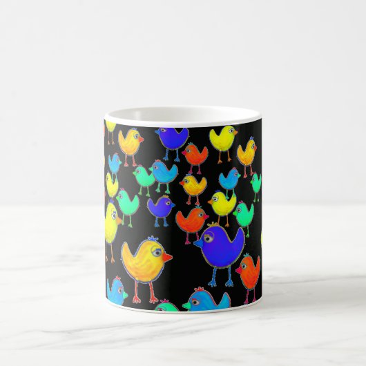 Mug Drôle oiseaux multicolores (Centre)