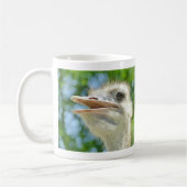 Mug Drôle Ostrich Portrait Photo (Gauche)