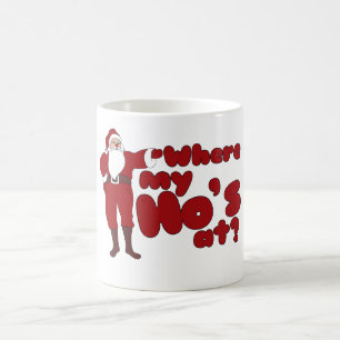 Mug Drôle où mon héros est à Père Noël