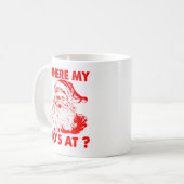 Mug Drôle où mon héros est à Père Noël Christmas (Devant gauche)