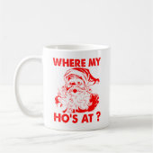 Mug Drôle où mon héros est à Père Noël Christmas (Gauche)