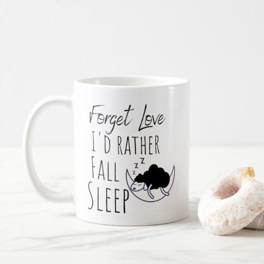 Mug Drôle Oublier Amour (Avec donut)