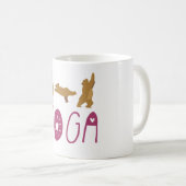 Mug Drôle Ours Poses Yoga (Devant droit)