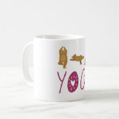 Mug Drôle Ours Poses Yoga (Devant gauche)