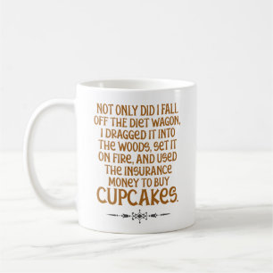 Mug Drôle "outre du chariot" suivre un régime et