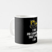 Mug Drôle Ouvrier de construction Excavateur (Devant gauche)