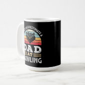 Mug Drôle papa à Bowling Fête des pères Cadeaux Hommes (Devant gauche)
