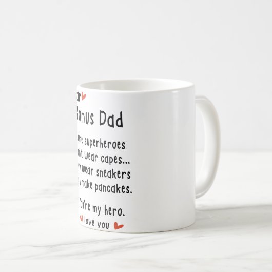 Mug Drôle papa bonus (Devant droit)