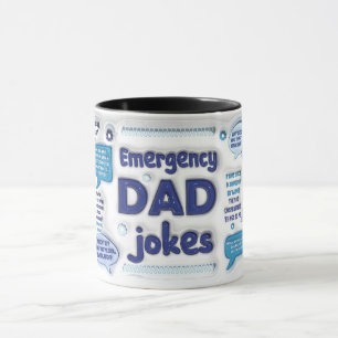 Mug Drôle Papa d'urgence plaisanteries/Fête des pères