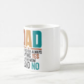 Mug Drôle papa Fête des pères (Devant droit)