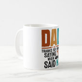 Mug Drôle papa Fête des pères (Devant gauche)