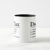 Mug Drôle Papa fiscale Définition Fête des pères sarca (Centre)