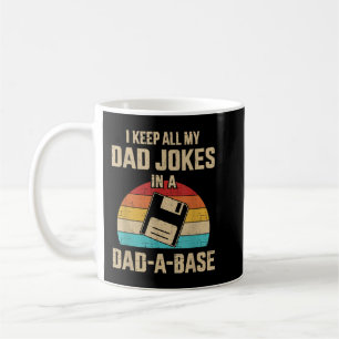 Mug Drôle papa plaisante dans papa une base vintage po