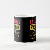 Mug Drôle Papa sait tout (Centre)