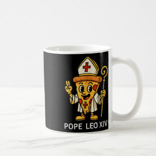 Mug Drôle Pape Américain Leo Xiv Pizza Slice Cartoon C
